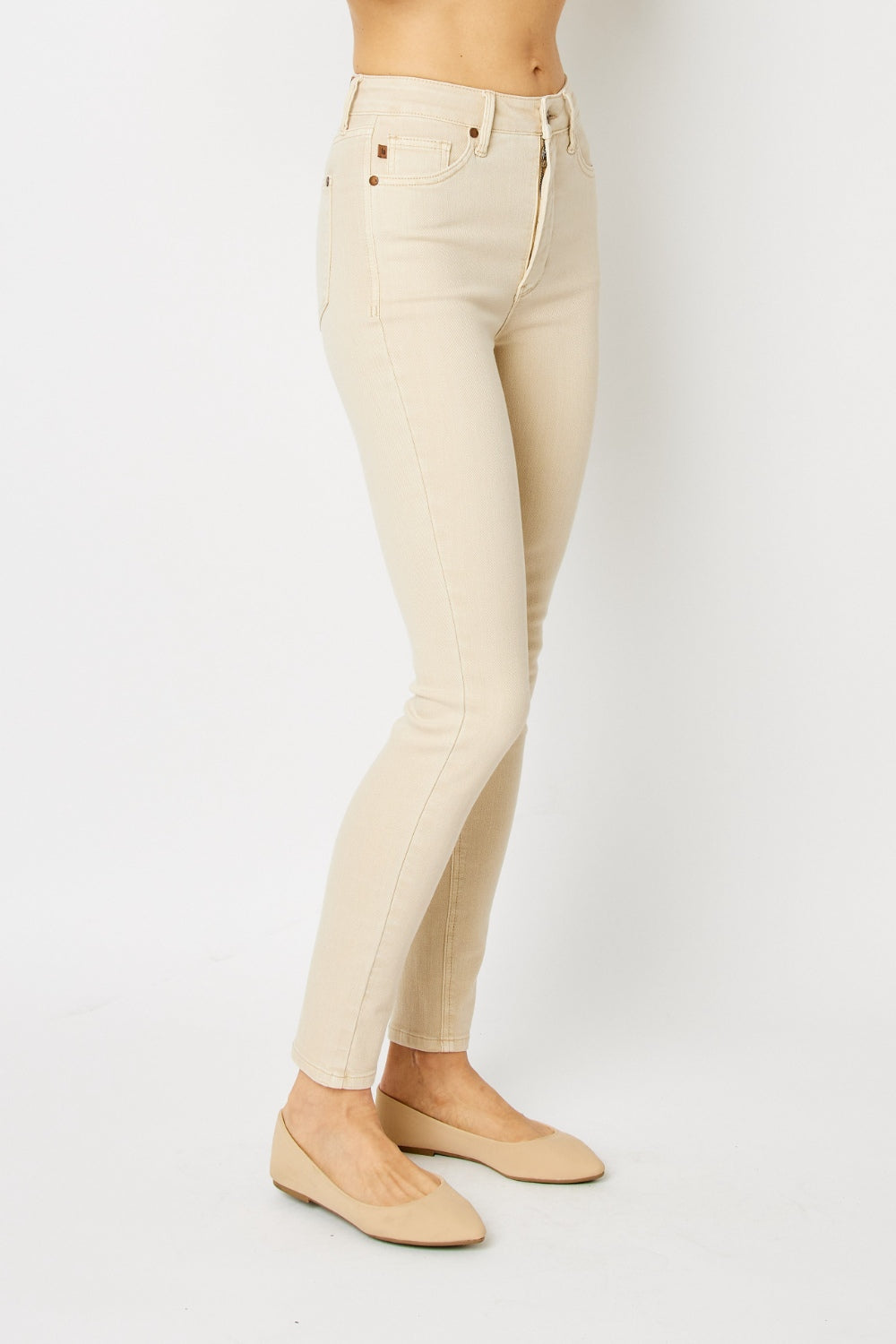Dyed Tummy Control Skinny Jeans