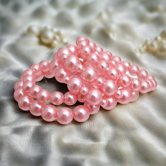 5 Pcs Pink Pearl Bracelets