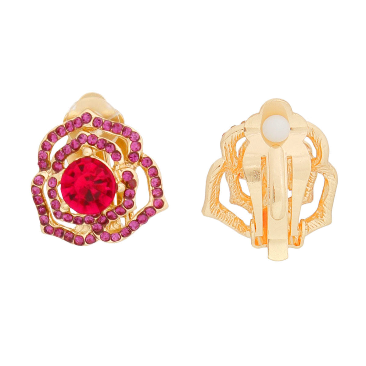 Roseate Whispers Pink Cutout Dainty Clip-Ons
