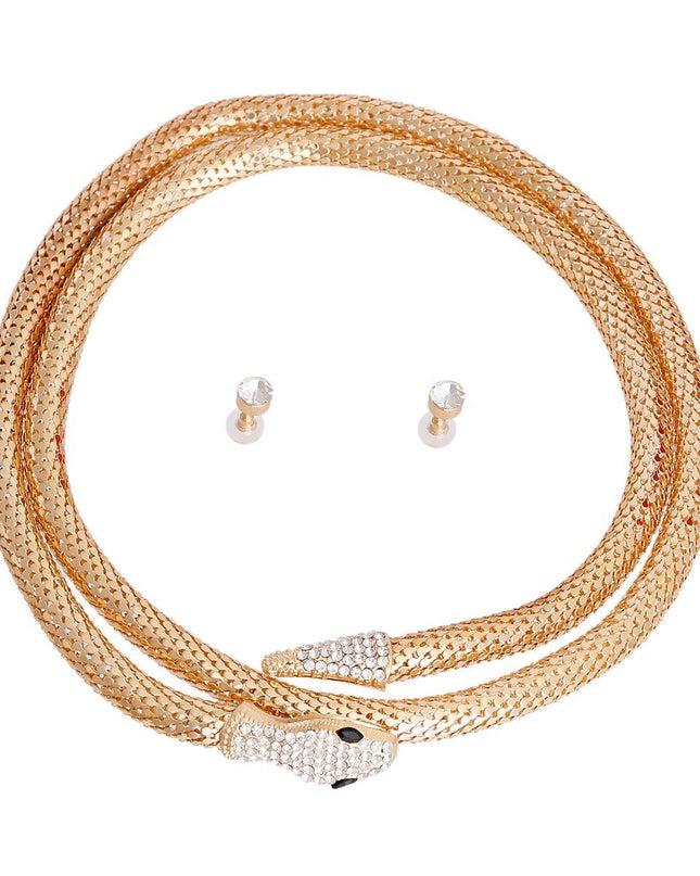 Gold Mesh Endless Snake Chain