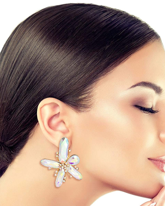 gold studs, fashion for her, flower earrings