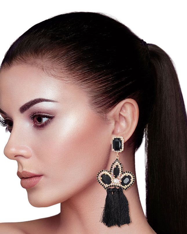 Crystal Earrings, Unique Earrings, Pearl Earrings