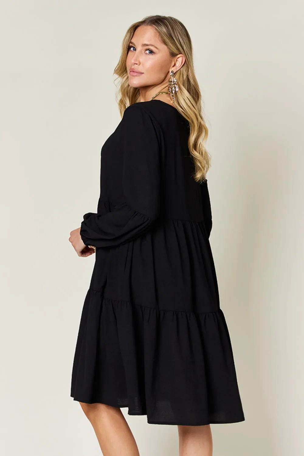 Black Long Sleeves Dress