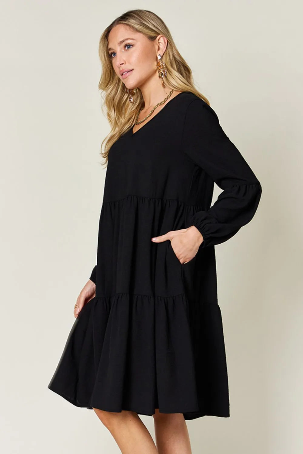 Black Long Sleeves Dress