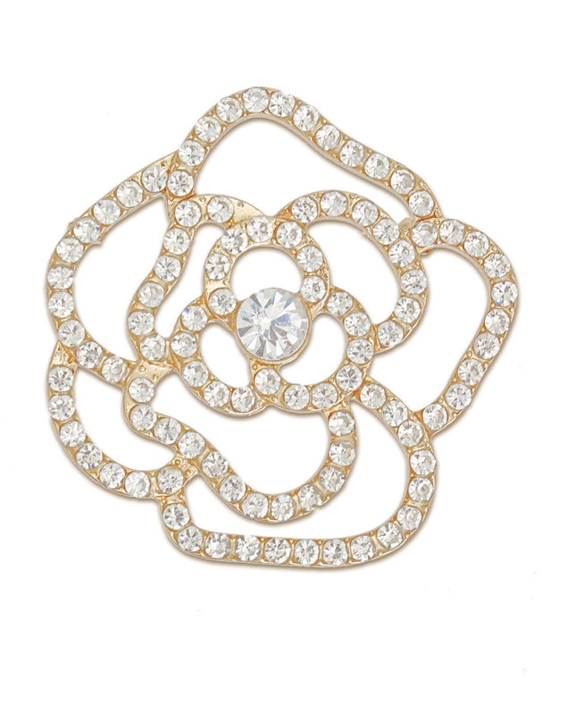 Camellia Flower Couture Brooch: Where Elegance Blossoms