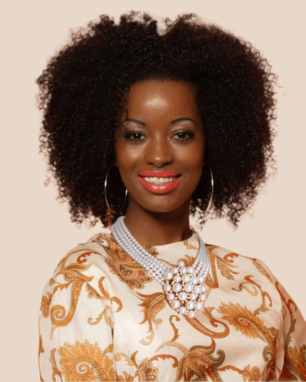 Gold and Cream Pearl 4 Line Choker Necklace Set Featuring Clustered Pearl and Rhinestone Pendant. Pendant measures 3 inches.