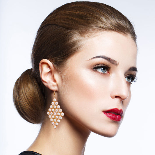 Diamond women earrings, women earrings gold, women earrings near me.