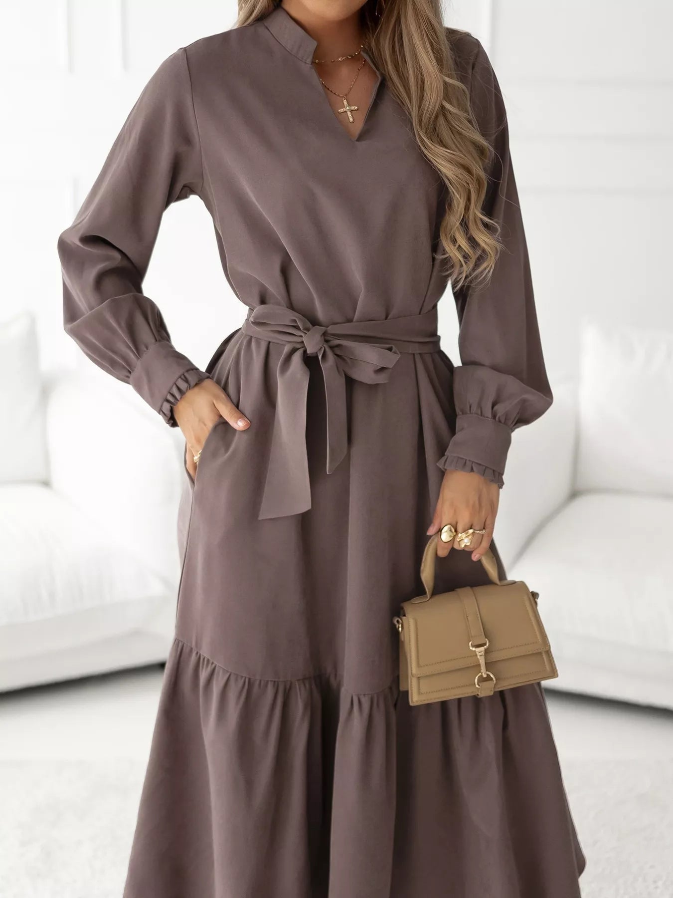 Long Brown Dress