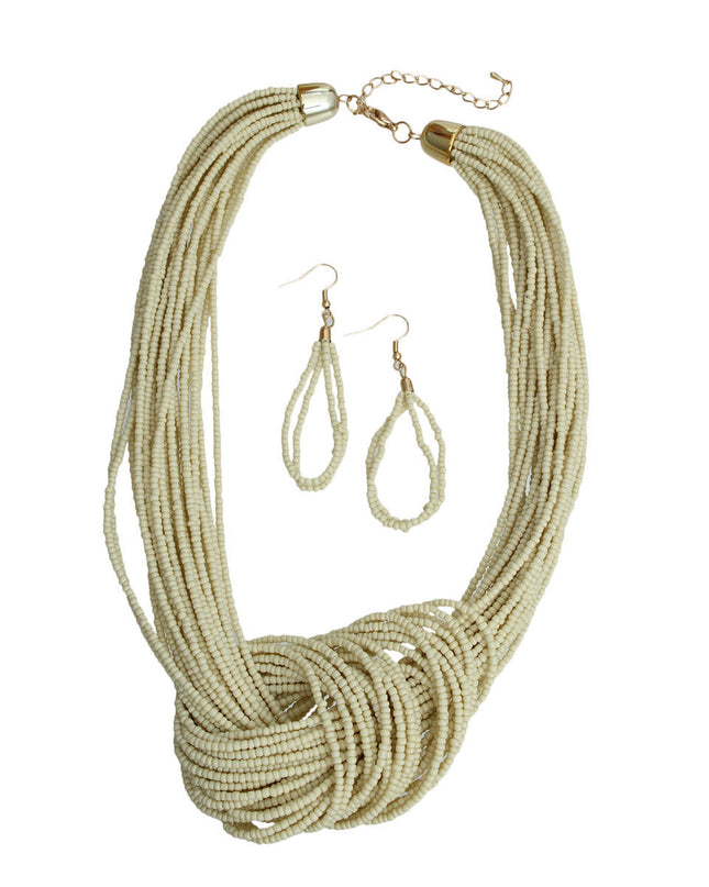 Beaded jewelry for women, Boho chic bead necklace, Trendy bead necklace design, Elegant beaded necklace for women, Unique handmade bead jewelry