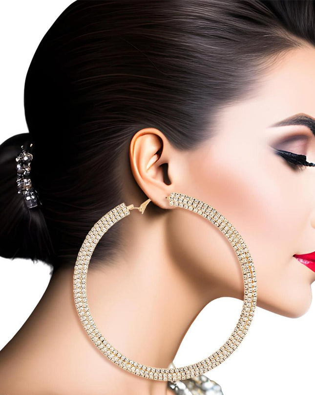 Circle Earrings,Diamond earrings,Hoop Earrings
