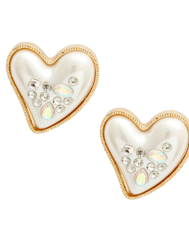 Heart studs,woman earrings,woman earings near me 
