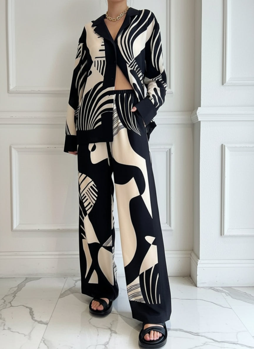 Black & White Pattern Outfits