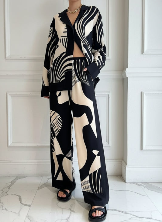 Black & White Pattern Outfits