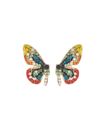 butterfly woman earrings,woman earrings near me,rainbow fashion earnings