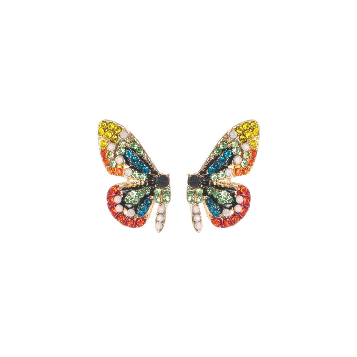 butterfly woman earrings,woman earrings near me,rainbow fashion earnings