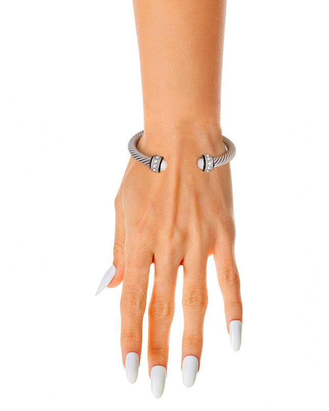 women's sterling silver bangles, silver women's bangles, diamond bangles for women, women's stone bangles