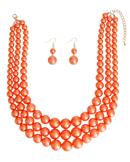 Orange Pearl 3 Layer Set
