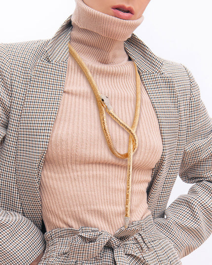 Gold Mesh Endless Snake Chain