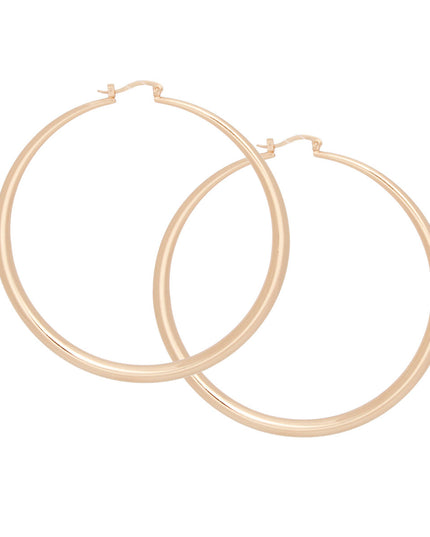 Hoop Classic 3 in Graduated Gold Earrings Women