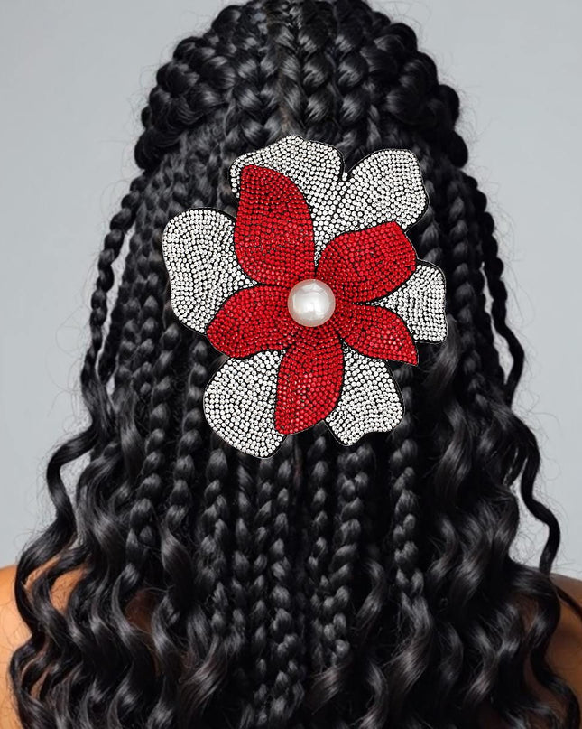 DST Handcrafted Brilliance Flower Brooch Clip