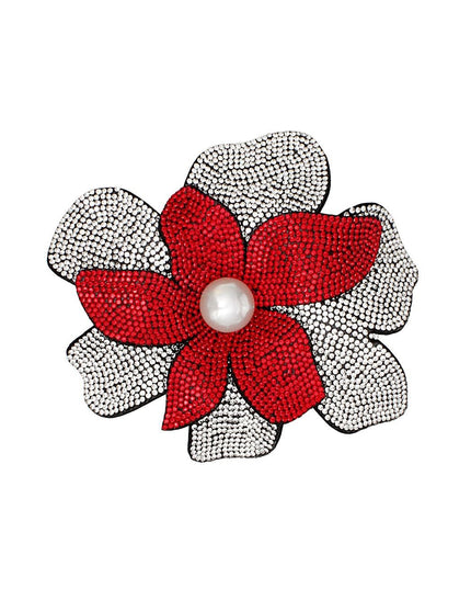 DST Handcrafted Brilliance Flower Brooch Clip