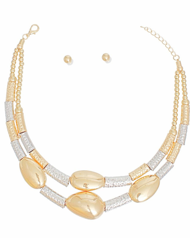 Necklace Metal Multi Beaded Set for Women