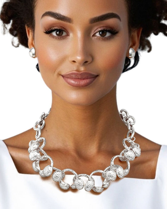 Chain Heavy-Duty Silver Headphone Link Necklace