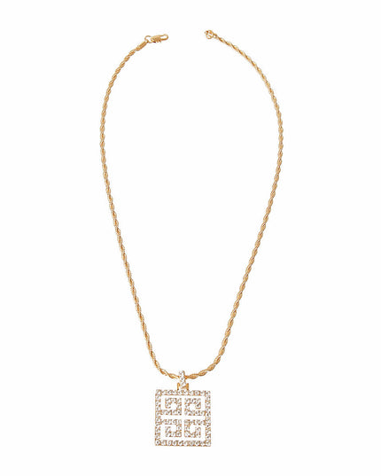 Radiant Rhinestones: Signature Rhinestone Pendant