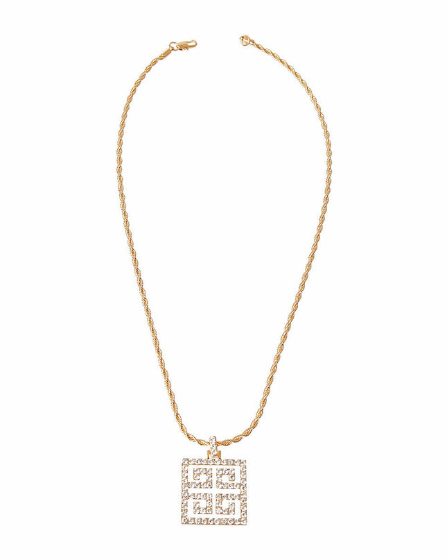 Radiant Rhinestones: Signature Rhinestone Pendant