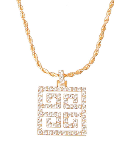 Radiant Rhinestones: Signature Rhinestone Pendant