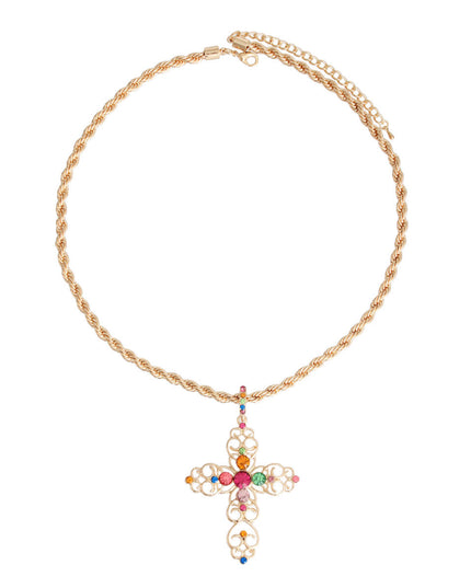 Multi Filigree Cross Necklace