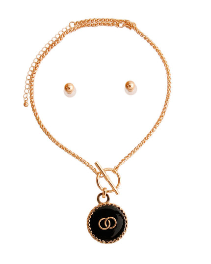 Golden Toggle: Charm Necklace
