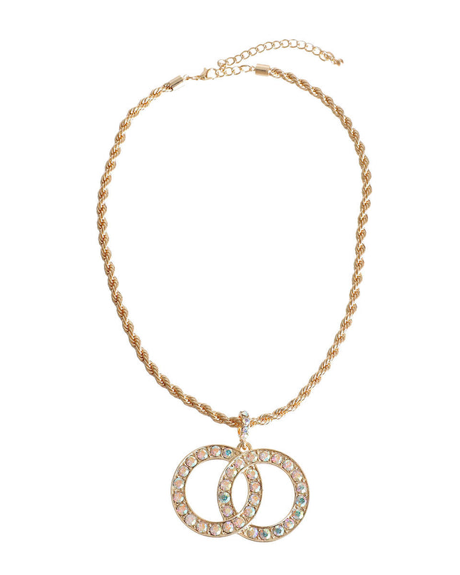 Rope Chain Royal Necklace - Aurora Borealis