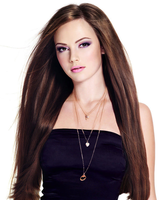 Layered Heart Pendant Necklace Set
