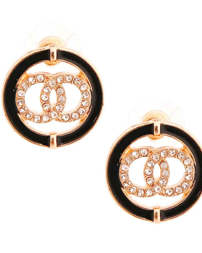 Ring of Elegance: Black Style Studs