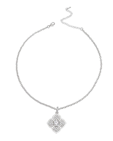 Silver Petals: Flower Necklace