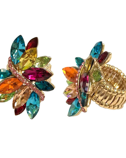 Multi Color Marquise Crystal Ring