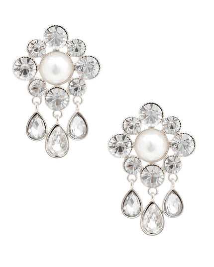 Silver Antique Flower Studs