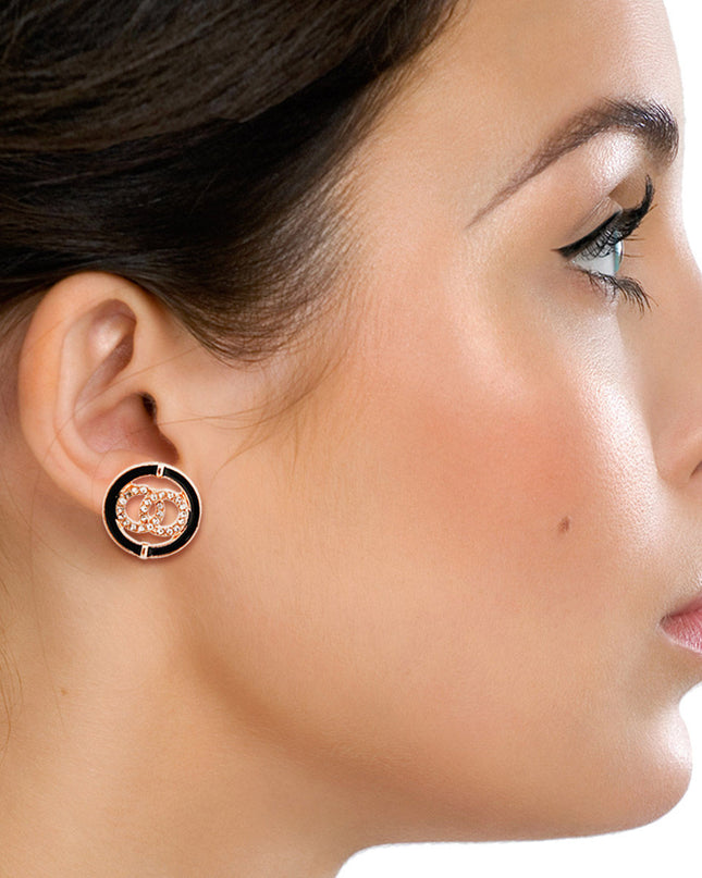 Ring of Elegance: Black Style Studs