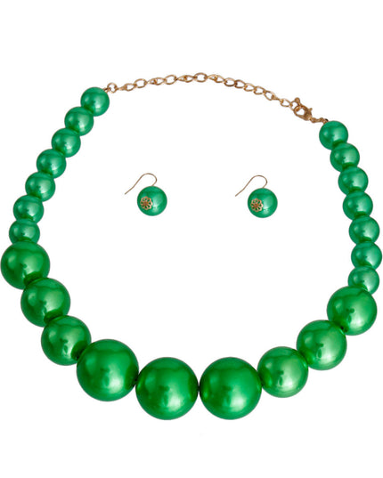 Green Graduated Bubble Gum Pearls