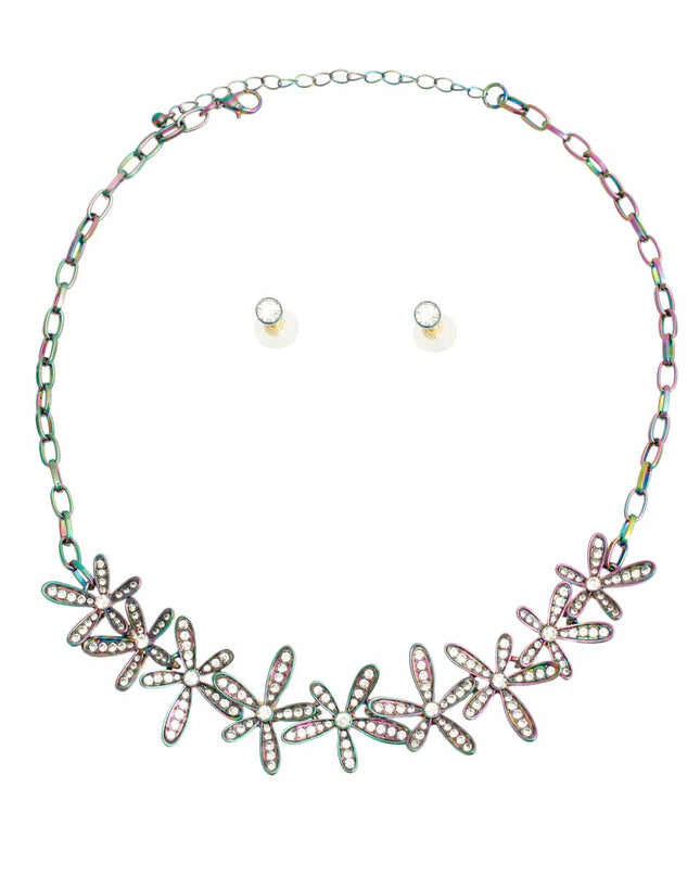 Rainbow Metal Flower Chain