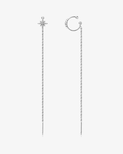 Moissanite 925 Sterling Silver Threader Earrings