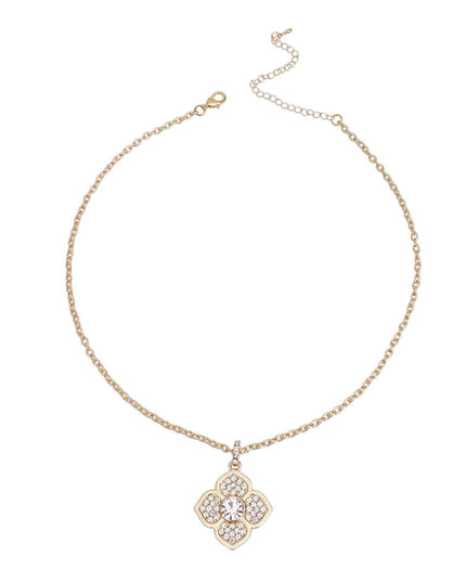 French Flower Finesse: Gold Necklace