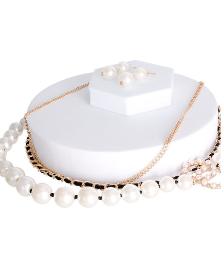 Lustrous Layered Pearl Necklace - Bespoke Dupe