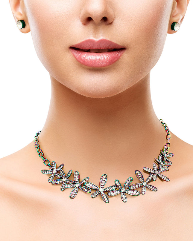 Rainbow Metal Flower Chain