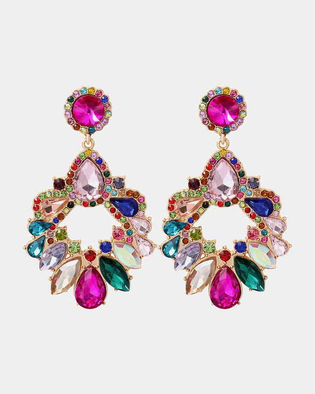 Zinc_Alloy_Frame_Glass_Stone_Dangle_Earrings