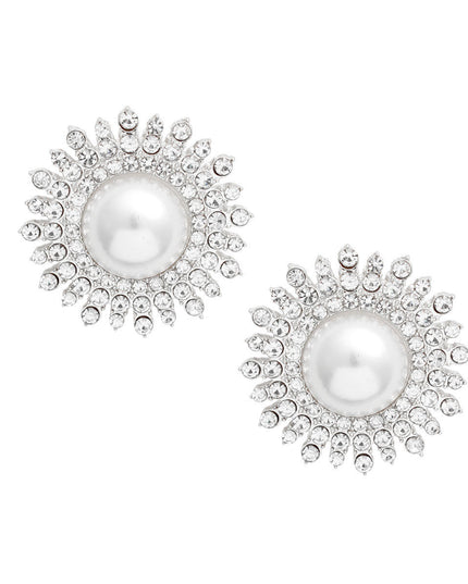White Pearl Stone Burst Studs