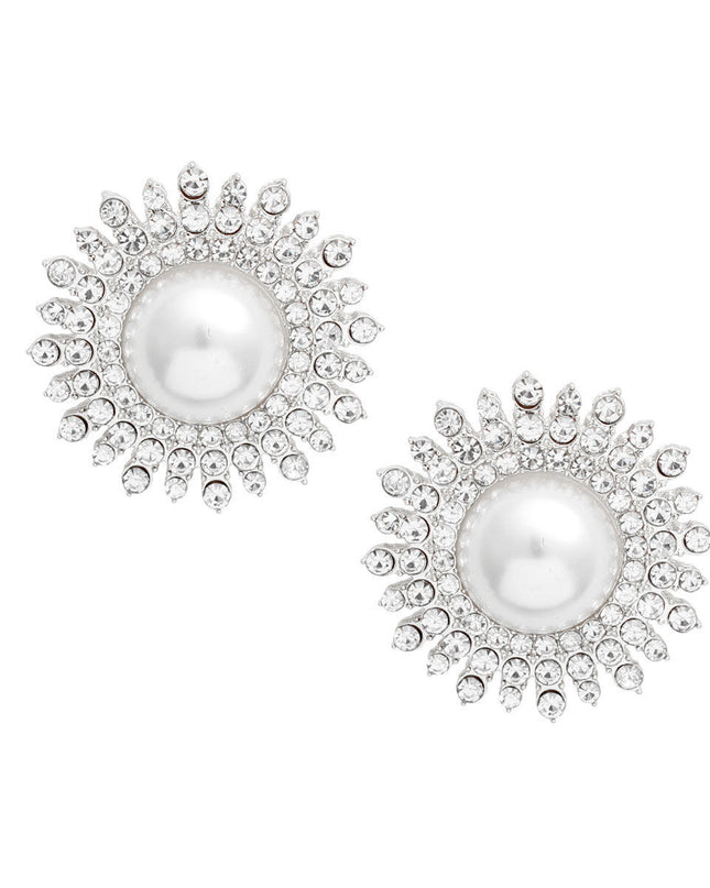 White Pearl Stone Burst Studs