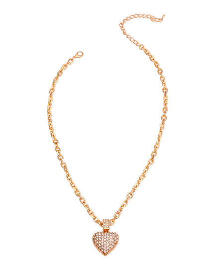 Gold Chain 3D Heart Necklace