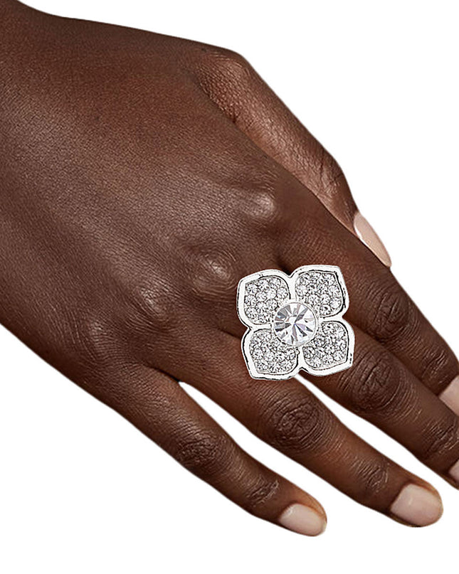 Silver Shine: Flower Ring